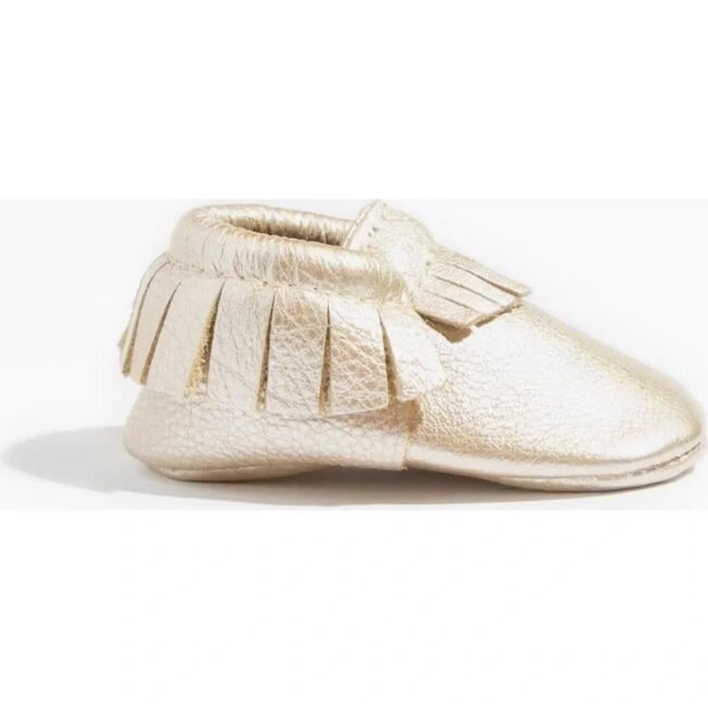 Freshly Picked Shimmering Gold Moccasins size 1